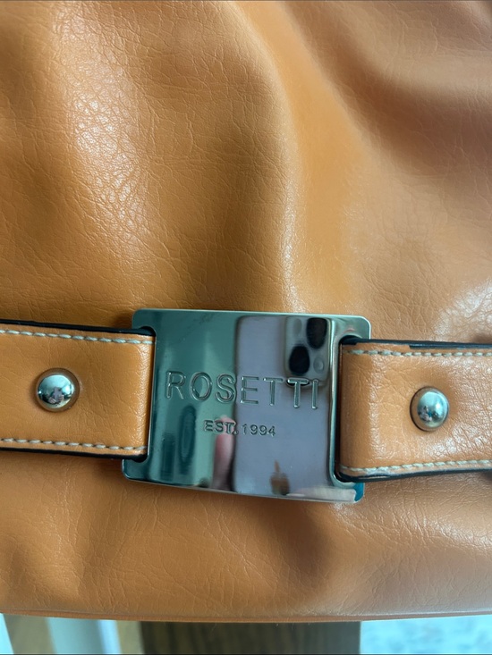 Rosetti Handbags - Rosetti Orange Shoulder Bag with Silver Plate